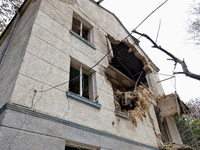 A sanatorium is damaged by the October 18 Russian missile strike in Odesa, Ukraine, on October 19, 2024. NO USE RUSSIA. NO USE BELARUS. (