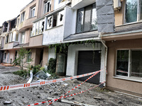 A residential building is damaged by the October 18 Russian missile strike in Odesa, Ukraine, on October 19, 2024. NO USE RUSSIA. NO USE BEL...