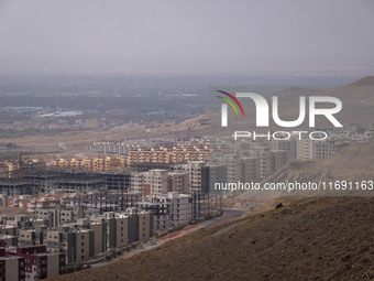 A general view of housing complexes in the southern suburb of the historical city of Tabriz, located 624 km (388 miles) northwest of Tehran...