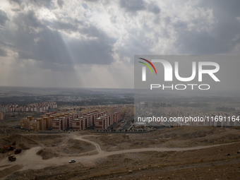 A general view of housing complexes in the southern suburb of the historical city of Tabriz, located 624 km (388 miles) northwest of Tehran...