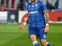 Afonso Sousa of Lech Poznan during Cracovia - Lech Poznan match of the Ekstraklasa Polish Football League, at Cracovia Stadium in Krakow, Po...