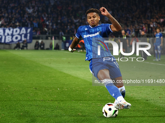 Bryan Fiabema of Lech Poznan during Cracovia - Lech Poznan match of the Ekstraklasa Polish Football League, at Cracovia Stadium in Krakow, P...