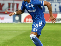 Bryan Fiabema of Lech Poznan during Cracovia - Lech Poznan match of the Ekstraklasa Polish Football League, at Cracovia Stadium in Krakow, P...