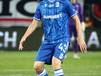 Antoni Kozubal of Lech Poznan during Cracovia - Lech Poznan match of the Ekstraklasa Polish Football League, at Cracovia Stadium in Krakow,...