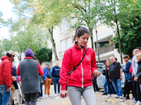 A petanque tournament is organized on the road after the expulsion of CLAP Montmartre, which is located on rue Junot in Montmartre for fifty...