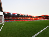 General view inside the City Ground during the Premier League match between Nottingham Forest and Crystal Palace at the City Ground in Notti...