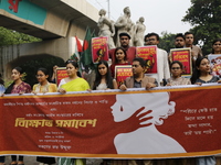 Students take part in a protest against recent child rape, demanding justice and punishment in all rape cases in Dhaka, Bangladesh, on Octob...