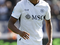 Napoli's David Neres looks on during the Serie A soccer match between Empoli FC and SSC Napoli at Stadio Carlo Castellani in Empoli, Italy,...