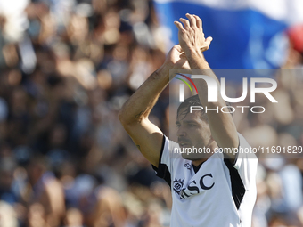 Giovanni Simeone of Napoli reacts during the Serie A soccer match between Empoli FC and SSC Napoli at Stadio Carlo Castellani in Empoli, Ita...