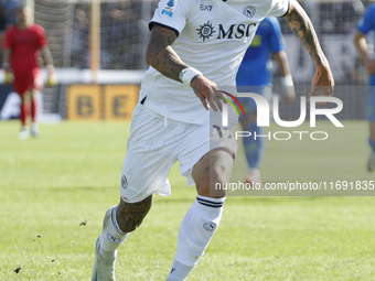 Napoli's Mathias Olivera plays during the Serie A soccer match between Empoli FC and SSC Napoli at Stadio Carlo Castellani in Empoli, Italy,...