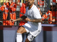 Napoli's Leonardo Spinazzola controls the ball during the Serie A soccer match between Empoli FC and SSC Napoli at Stadio Carlo Castellani i...