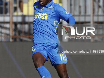 Emmanuel Gyasi of Empoli controls the ball during the Serie A soccer match between Empoli FC and SSC Napoli at Stadio Carlo Castellani in Em...