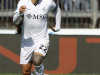 Giovanni Di Lorenzo plays for Napoli during the Serie A soccer match between Empoli FC and SSC Napoli at Stadio Carlo Castellani in Empoli,...