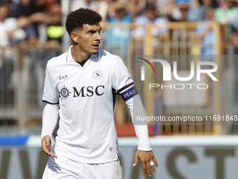 Giovanni Di Lorenzo of Napoli looks on during the Serie A soccer match between Empoli FC and SSC Napoli at Stadio Carlo Castellani in Empoli...