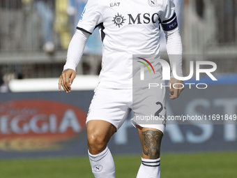 Giovanni Di Lorenzo of Napoli controls the ball during the Serie A soccer match between Empoli FC and SSC Napoli at Stadio Carlo Castellani...