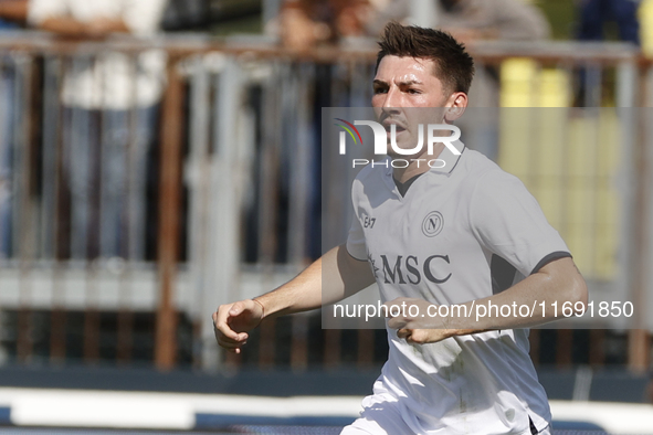 Napoli's Billy Gilmour looks on during the Serie A soccer match between Empoli FC and SSC Napoli at Stadio Carlo Castellani in Empoli, Italy...