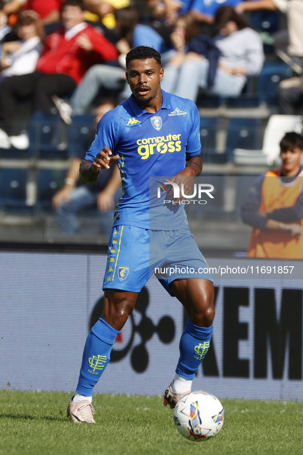 Faustino Adebola Rasheed Amnjorin plays during the Serie A soccer match between Empoli FC and SSC Napoli at Stadio Carlo Castellani in Empol...