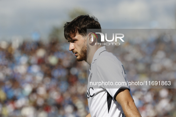 Napoli's Khvicha Kvaratskhelia looks on during the Serie A soccer match between Empoli FC and SSC Napoli at Stadio Carlo Castellani in Empol...