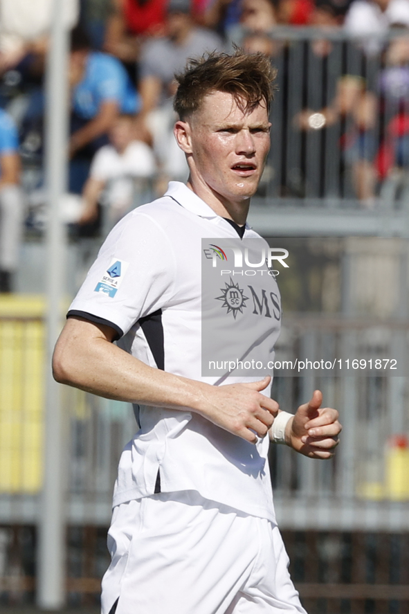 Scott McTominay looks on during the Serie A soccer match between Empoli FC and SSC Napoli at Stadio Carlo Castellani in Empoli, Italy, on Oc...