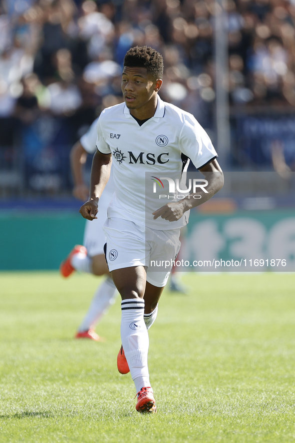 David Neres plays for Napoli during the Serie A soccer match between Empoli FC and SSC Napoli at Stadio Carlo Castellani in Empoli, Italy, o...