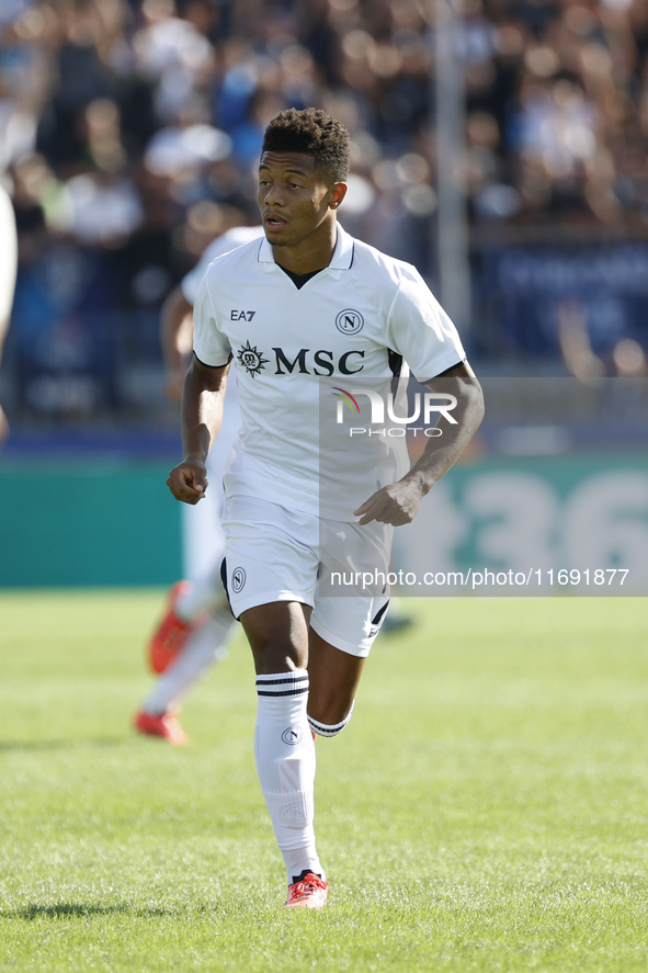 David Neres plays for Napoli during the Serie A soccer match between Empoli FC and SSC Napoli at Stadio Carlo Castellani in Empoli, Italy, o...