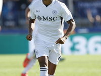 David Neres plays for Napoli during the Serie A soccer match between Empoli FC and SSC Napoli at Stadio Carlo Castellani in Empoli, Italy, o...