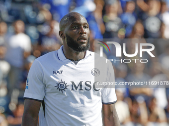 Napoli's Romelu Lukaku looks on during the Serie A soccer match between Empoli FC and SSC Napoli at Stadio Carlo Castellani in Empoli, Italy...