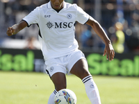 Napoli's David Neres is seen in action during the Serie A soccer match between Empoli FC and SSC Napoli at Stadio Carlo Castellani in Empoli...