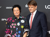 Leopold Hoesch, the film producer, and Martina Richter are on the red carpet during the photocall of ''Die Unbeugsamen'' at the Cologne Film...