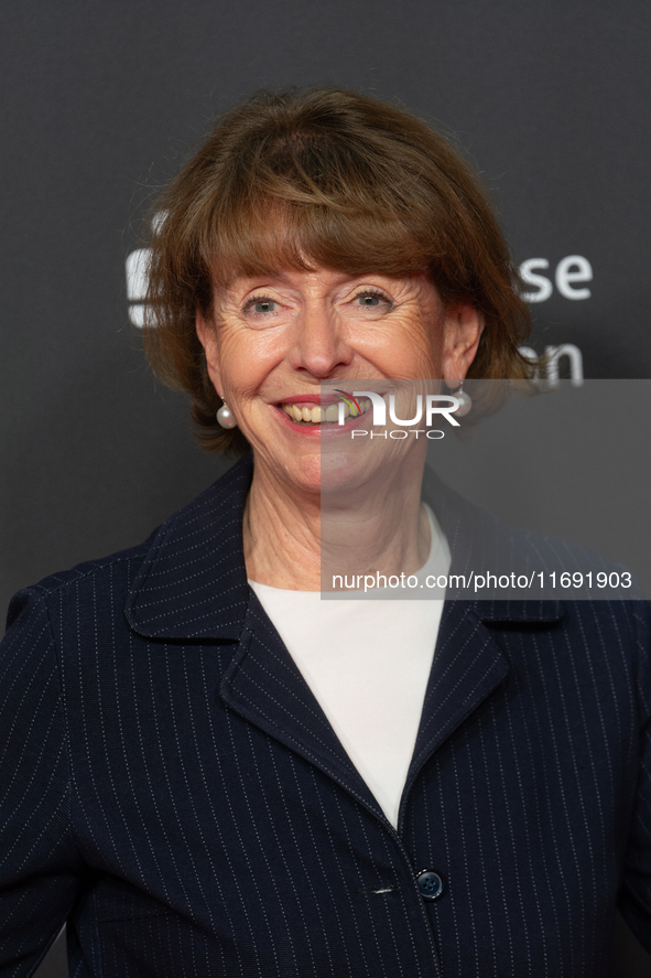 Henriette Reker, the mayor of Cologne, appears on the red carpet for the photocall of ''Die Unbeugsamen'' at the Cologne Film Festival 2024...