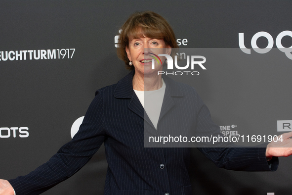 Henriette Reker, the mayor of Cologne, appears on the red carpet for the photocall of ''Die Unbeugsamen'' at the Cologne Film Festival 2024...