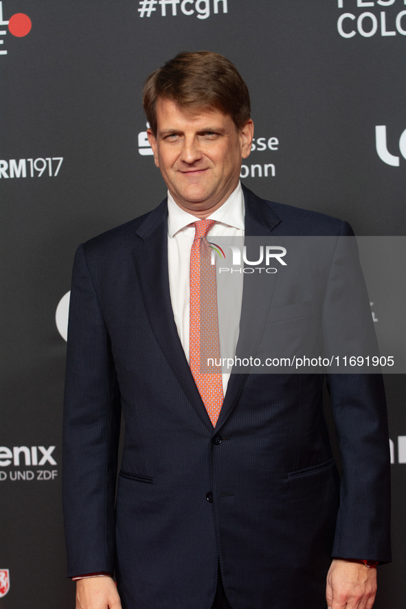 Leopold Hoesch, the film producer, is on the red carpet during the photocall of ''Die Unbeugsamen'' at the Cologne Film Festival 2024 at Fil...