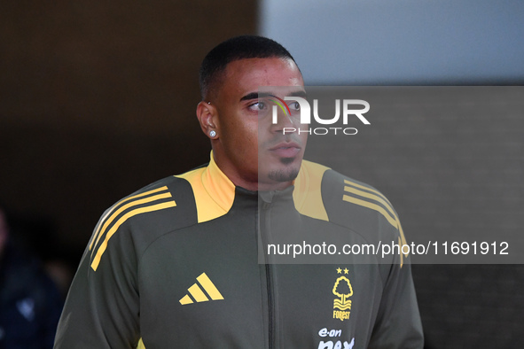 Murillo of Nottingham Forest plays during the Premier League match between Nottingham Forest and Crystal Palace at the City Ground in Nottin...