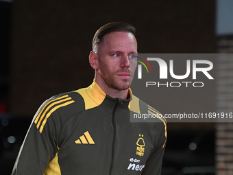 Matz Sels is the Nottingham Forest goalkeeper during the Premier League match between Nottingham Forest and Crystal Palace at the City Groun...