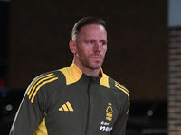 Matz Sels is the Nottingham Forest goalkeeper during the Premier League match between Nottingham Forest and Crystal Palace at the City Groun...