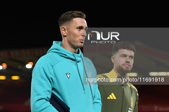 Dean Henderson, Crystal Palace goalkeeper, plays during the Premier League match between Nottingham Forest and Crystal Palace at the City Gr...