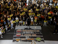 Valencia fans protest outside Mestalla stadium before the match between Valencia and UD Las Palmas in Valencia, Spain, on October 21, 2024....