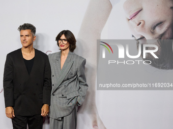 Orson Salazar and Paz Vega attend the premiere of RITA in Madrid, Spain, on October 21, 2024. (