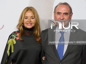 Begona Garica and Pedro Trapote attend the premiere of RITA in Madrid, Spain, on October 21, 2024. (