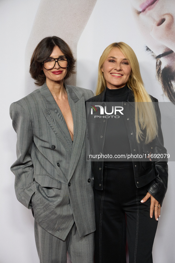 Paz Vega and Cayetena Guillen Cuervo attend the premiere of ''Rita'' in Madrid, Spain, on October 21, 2024. 