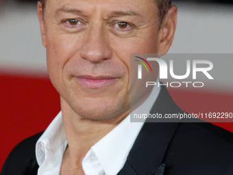 Stefano Accorsi attends the Unita Awards red carpet during the 19th Rome Film Festival at Auditorium Parco Della Musica in Rome, Italy, on O...