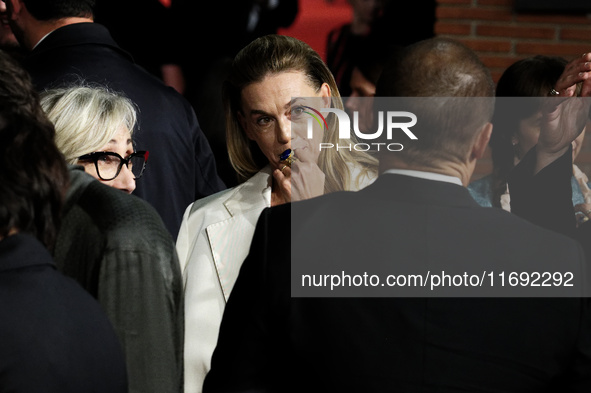 Milena Mancini attends the Unita Awards red carpet during the 19th Rome Film Festival at Auditorium Parco Della Musica in Rome, Italy, on Oc...