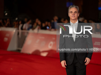 Francesco Colella attends the ''Miss Fallaci'' red carpet during the 19th Rome Film Festival at Auditorium Parco Della Musica in Rome, Italy...