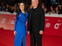 Francesca De Stefano and Santo Versace attend the ''Miss Fallaci'' red carpet during the 19th Rome Film Festival at Auditorium Parco Della M...