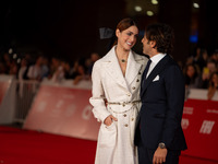 Miriam Leone attends the ''Miss Fallaci'' red carpet during the 19th Rome Film Festival at Auditorium Parco Della Musica in Rome, Italy, on...