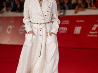 Miriam Leone attends the ''Miss Fallaci'' red carpet during the 19th Rome Film Festival at Auditorium Parco Della Musica in Rome, Italy, on...