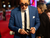 Giordano Deplano attends the ''Miss Fallaci'' red carpet during the 19th Rome Film Festival at Auditorium Parco Della Musica in Rome, Italy,...