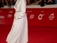 Miriam Leone attends the ''Miss Fallaci'' red carpet during the 19th Rome Film Festival at Auditorium Parco Della Musica in Rome, Italy, on...