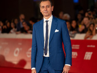 Giordano Deplano attends the ''Miss Fallaci'' red carpet during the 19th Rome Film Festival at Auditorium Parco Della Musica in Rome, Italy,...