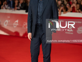 Maurizio Lastrico attends the ''Miss Fallaci'' red carpet during the 19th Rome Film Festival at Auditorium Parco Della Musica in Rome, Italy...